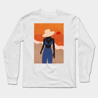 Woman at The Beach 2 Long Sleeve T-Shirt